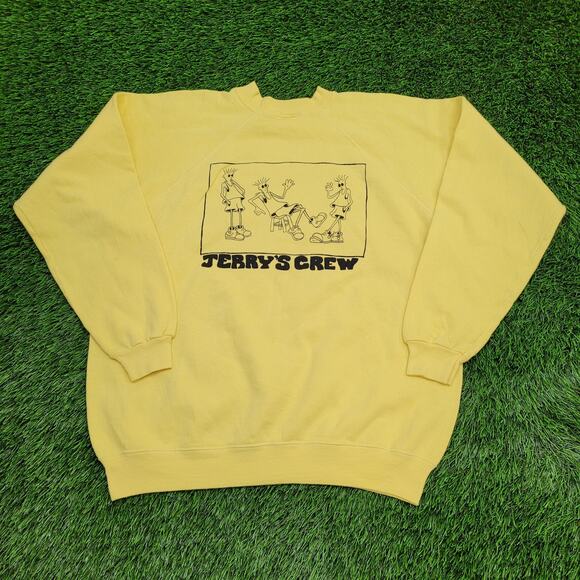 Vintage 80s Fido-Dido Sweatshirt L/XL 23x25 Jerrys-Crew USA - Picture 1 of 15